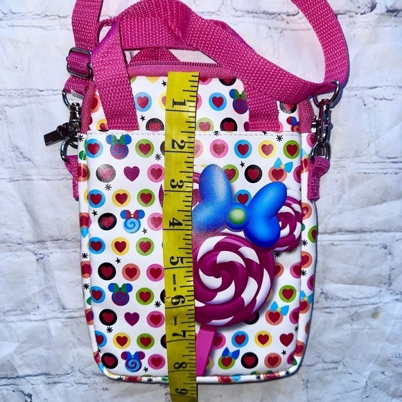 RARE New Disney Tech Minnie Mouse Pink Candy Purse Tablet Phone Crossbody - Picture 6 of 8